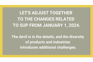 Let's adjust together to the changes related to SUP from January 1, 2024.