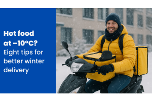 Hot meal despite -10°C? Eight tricks for winter delivery.