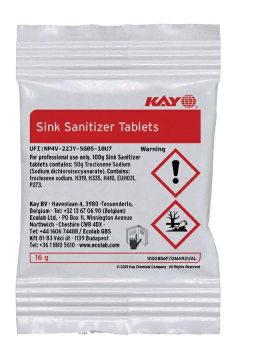 ECOLAB SINK SNTZR TABLETS 200x16g AL concentrate for sink disinfection ...