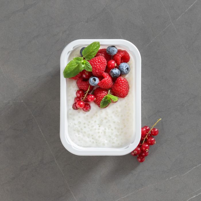 T W 160/112/1 H45 G förseglad förpackning med 528 st kapacitet 350/500ml höjd 4,5cm vit, ofodrad, slät Small Catering