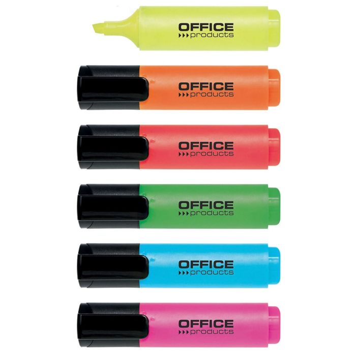 Highlighter OFFICE PRODUCTS, 2-5 mm, 6 pcs, assorted colors