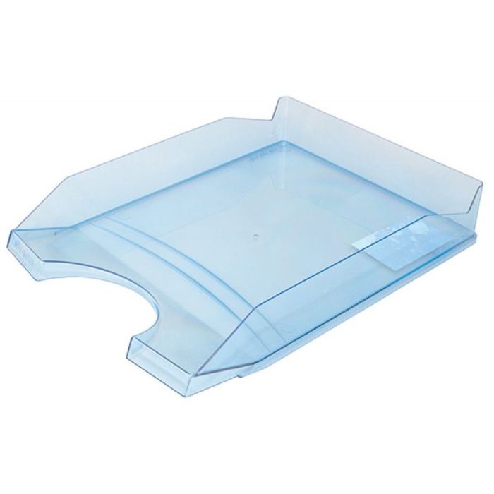 KONTORSPRODUKTER Skrivbordslåda, polystyren/PP, A4, transparent blå