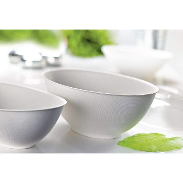Miseczka owalna z trzciny cukrowej 1000ml, 240x140mm, op.250szt.