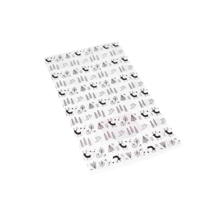 Påse vit 150x65x290 Print Merry Christmas op.1000st.