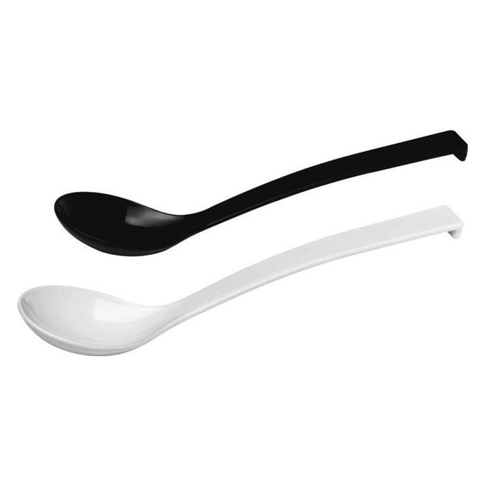 Plastic Salad Spoon 0,06 L, Black