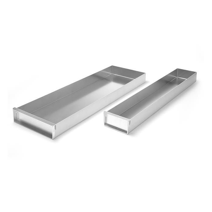 Aluminum baking tray - lockable 580x100 - code 689851