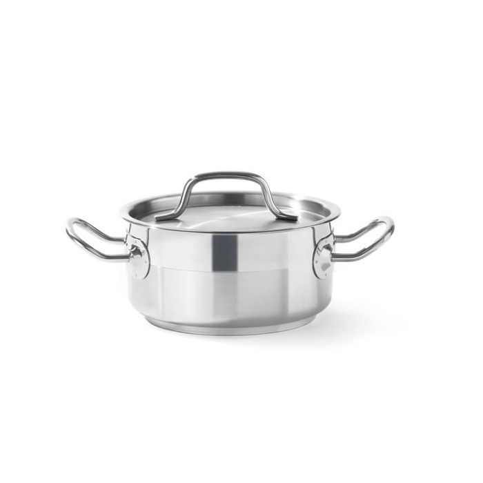 Stew pan low - with lid, HENDI, Profi Line, 1,5L, 160x75mm