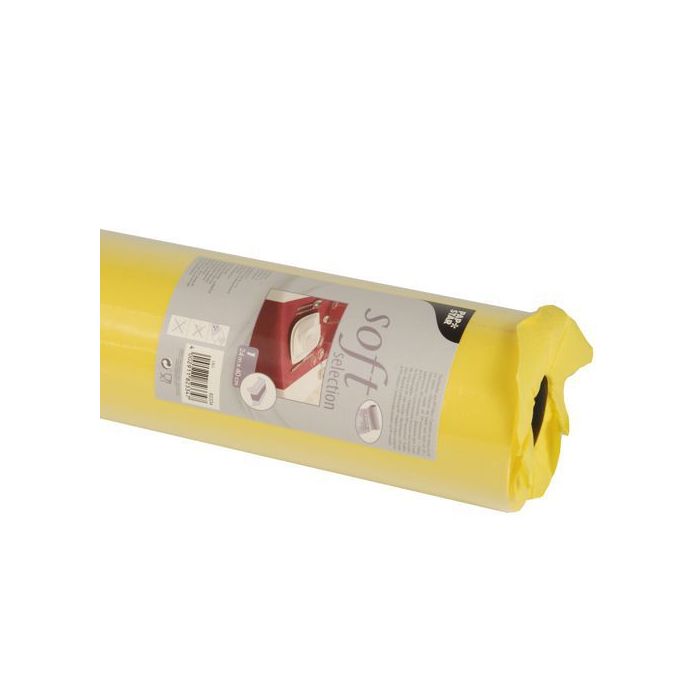 Table runner PAPSTAR Soft Selection in roll 24m/40cm yellow, non-woven