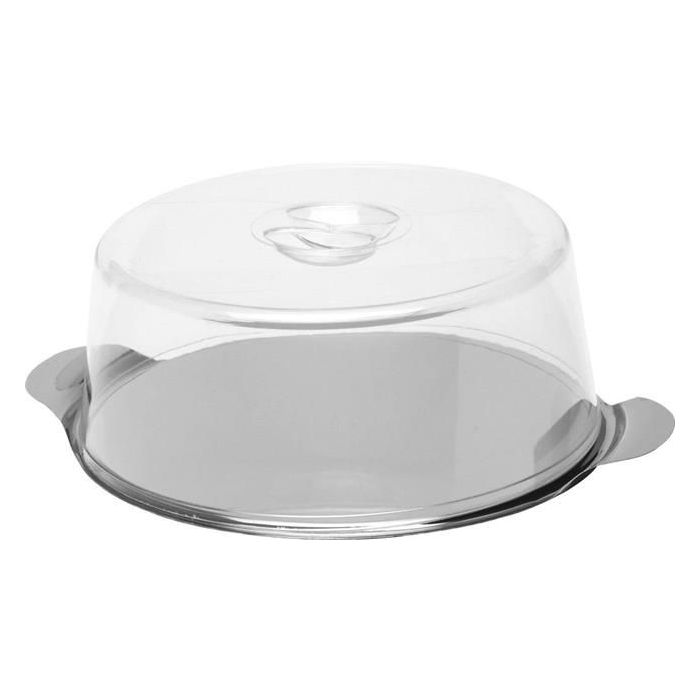Tray with lid - round