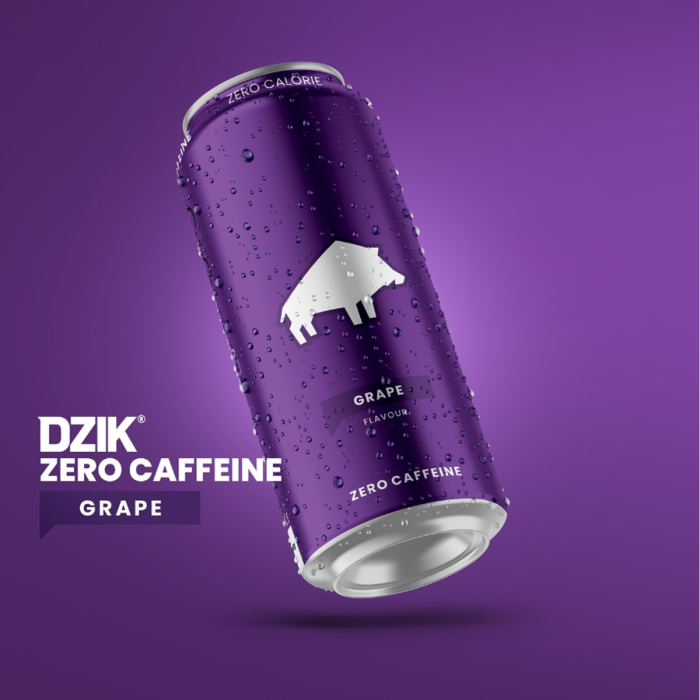 DZIK® ZERO CAFFEINE ZERO KALORII GRAPE 500ml (k\24)