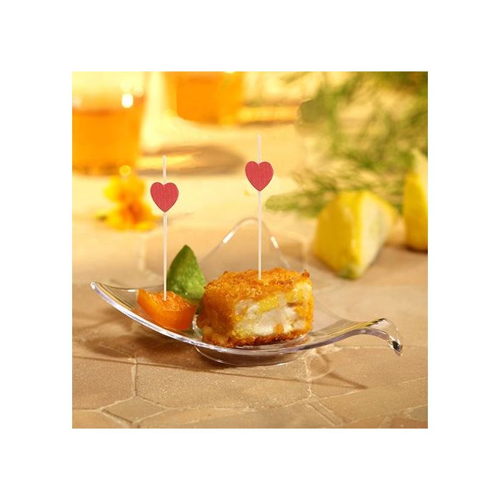 FINGERFOOD - HJÄRTA pinnar 7cm op. 100 st