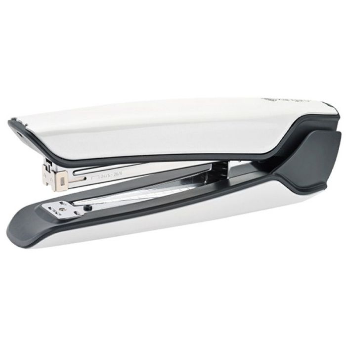 Stapler, KANGARO Nowa-210S/S, capacity up to 30 sheets, metal, in a PP box, metallic white