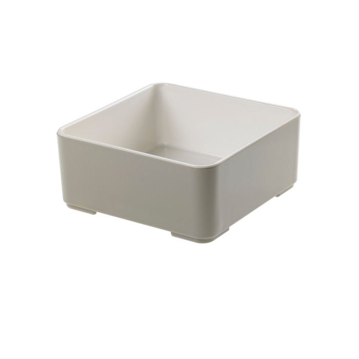 Square tray Le Perle grey/white 15x15x6 melamine