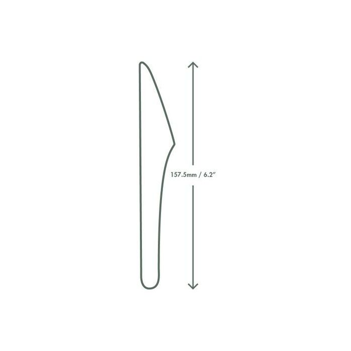 Papperskniv 15,75cm vit, op.50st. ( k/20)