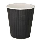 Paper coffee cup 250ml two layer black, price per pack 40pcs