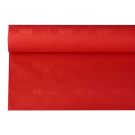 Paper tablecloth 1,2m x 8m red damascus embossing