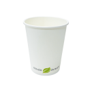 Kubek PAP/BIO SW 250ml biały ECO op.50szt. (k/20) śr.80mm. 8oz. PLASTIC FREE