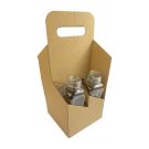 Carrier for 4 bottles 0,5l foldable, 50pcs