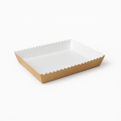 Brown tray 20x14x3cm, pack of 50 TnG (k/6) Wave