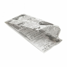 White hot dog bags 90x30x220mm op.500pcs. (k/12) NEWSPAPER/ TIMES PFAS free