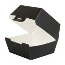 HAMBURGER BOX BLACK LARGE pack of 50 pieces 130x125x90mm (box/10)