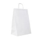 Block Bag 305x170x425 Whitewashed 100g twist handle WHITE, 100 pieces