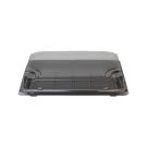 Pojemnik sushi czarny z pokrywką PET 217x136x48 mm 50 kpl OP-07