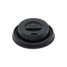 Dekiel 70mm PS czarny op.100szt. (k/10) do kubków 150-180ml