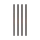 PP straws 7mm dia 15cm long black op.500pcs. (k/14) Reusable