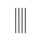 Słomki PP śr.7mm dł22cm czarne op.500szt. (k/4) WIELORAZOWE