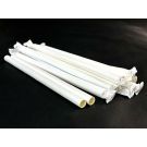 Paper straws dia.10mm length 20cm white Bubble Tea, 200pcs. (k/10) conf. in paper TnG