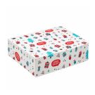 Confectionery box, 25x21x7cm, Christmas print, pack of 20 (k/7)