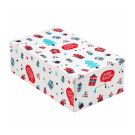 Confectionery box 21x12,5x7cm Christmas print op.20szt. (k/9)