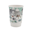 Kubek PAP/PE DW 400ml nadruk ZIMA op.20szt. (k/20) śr.90mm, SUP