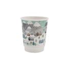 Kubek PAP/PE DW 250ml nadruk ZIMA op.20szt. (k/25) śr.80mm, SUP