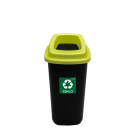 Sort Bin 28 litres for sorting GLASS, green lid (k/8)