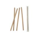 Wooden stirrers 11cm op.1000pcs individually packed, thickness 5mm PURE (k/10)