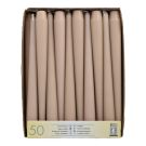 25-cm taper candles, pack of 50, powder pink, 2.2-cm diameter (k/2)