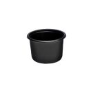 Round black container diameter 115mm - salad, hot sauce, soup 350 ml, 50 pieces