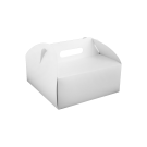 Pudełko tortowe z rączką białe 30x30x11cm, cena za opakowanie 25szt