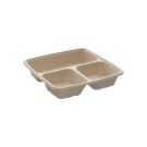 BePulp SQ23 pojemnik kwadratowy 900ml op.75szt. trójdzielny (k/4) 23x23x4cm, Sabert