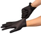 Black nitrile gloves size L, MASTERGLOVE, powder free, 100pcs (c/10)