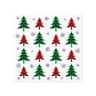 Serwetki 33x33cm PAW GWIAZDKA op.20szt (k/12) Christmas Tree Check Red and Green