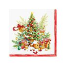 Serwetki 33x33cm PAW GWIAZDKA op.20szt (k/12) Festive Joy Tree