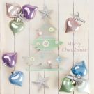 Serwetki 33x33 MAKI GWIAZDKA 0181 01 Pastel Baubles & Xmas Tree op. 20 sztuk