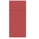 Etui na sztućce serwetka PUNTA czerwone op.50szt, 1/8 rozmiar 38x32cm (k/25) PAW