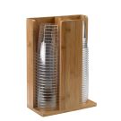 Stojak bufet na kubki bambus naturalny 21x11x30(h)