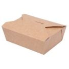 TAKEOUT BOX 14x10x5cm 750ml EKO karton biało-brązowy klejony TnG op. 50 sztuk