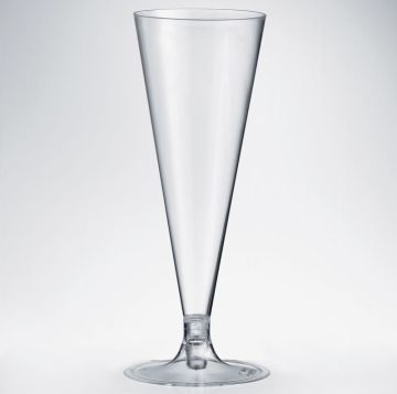 Kieliszki do szampana 120ml op.10szt ze stopką  (k/16)  ELEGANCE