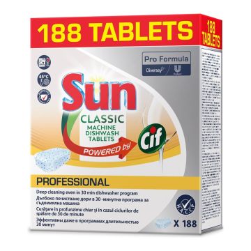 Sun Pro Formula Classic Tablets 188szt. - tabletki do maszynowego mycia naczyń